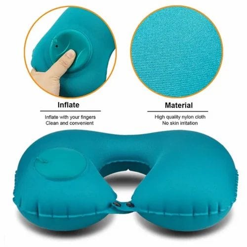 Orthopedic Inflatable Neck Pillow for Travel | Men & Women
