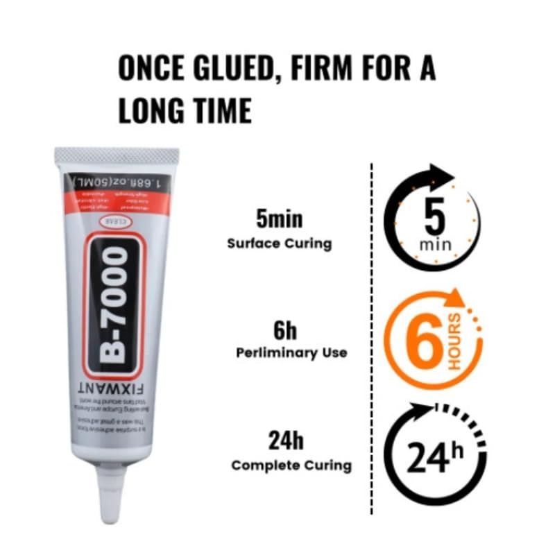 B-7000 Waterproof Multi-Purpose Adhesive Glue | Jewellery, Fabric & Screen Repair