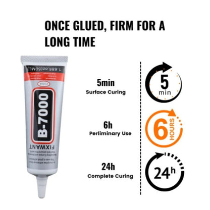 B-7000 Waterproof Multi-Purpose Adhesive Glue | Jewellery, Fabric & Screen Repair
