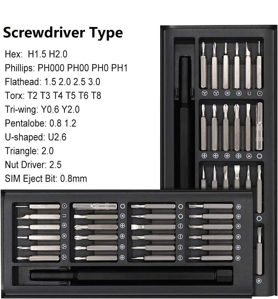 24-in-1 Precision Screwdriver Kit | Magnetic Repair Tool Set for Laptop, Phone & Electronics