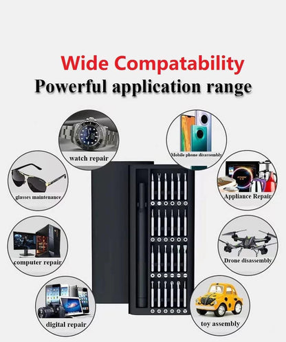 24-in-1 Precision Screwdriver Kit | Magnetic Repair Tool Set for Laptop, Phone & Electronics