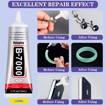B-7000 Waterproof Multi-Purpose Adhesive Glue | Jewellery, Fabric & Screen Repair