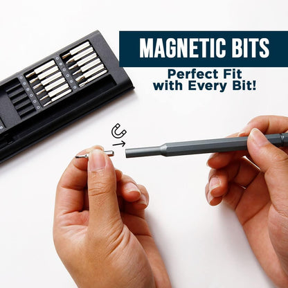 24-in-1 Precision Screwdriver Kit | Magnetic Repair Tool Set for Laptop, Phone & Electronics