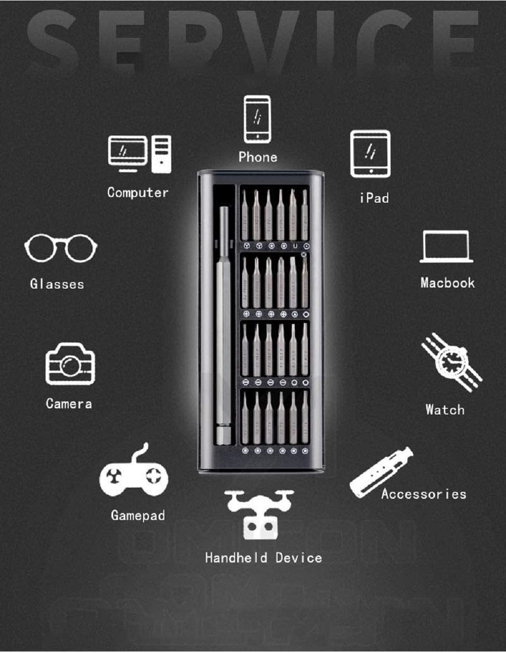 24-in-1 Precision Screwdriver Kit | Magnetic Repair Tool Set for Laptop, Phone & Electronics