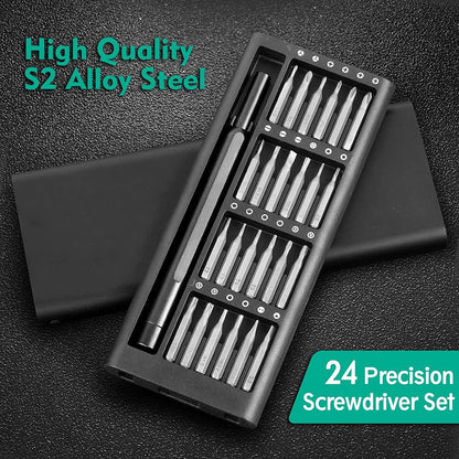 24-in-1 Precision Screwdriver Kit | Magnetic Repair Tool Set for Laptop, Phone & Electronics