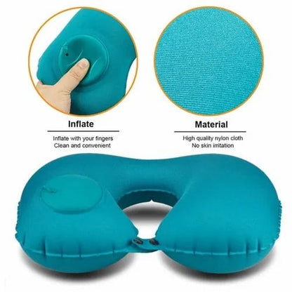 Orthopedic Inflatable Neck Pillow for Travel | Men & Women