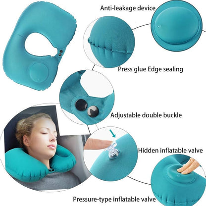 Orthopedic Inflatable Neck Pillow for Travel | Men & Women