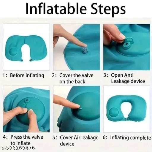 Orthopedic Inflatable Neck Pillow for Travel | Men & Women